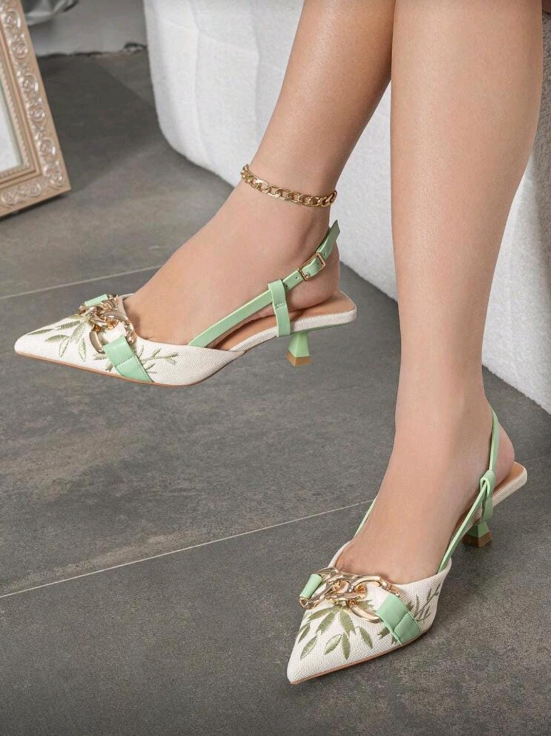 Slingback París Bordado 🌿✨